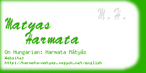 matyas harmata business card